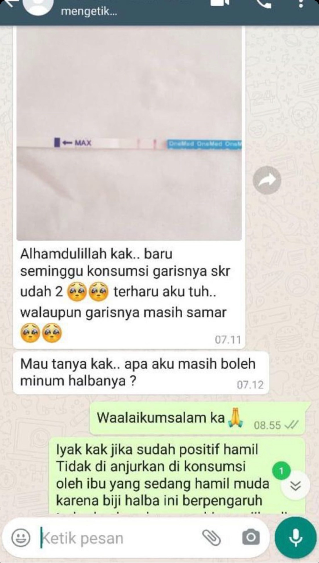 Screenshot testimoni pelanggan Avicenna Health